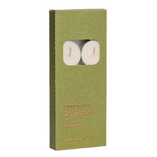 Green Tea & Thyme Tealights - The Fragrance Room
