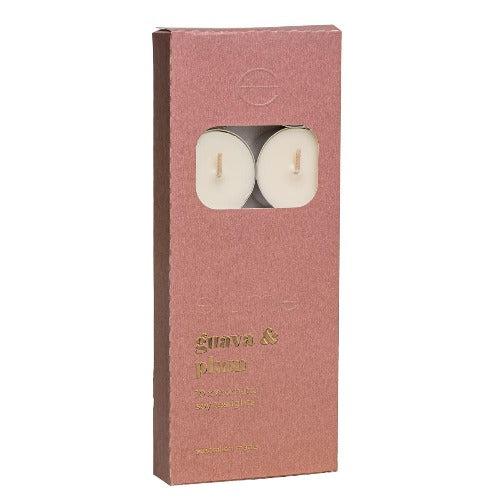 Guava Plum Tealights Pack of 10 - The Fragrance Room