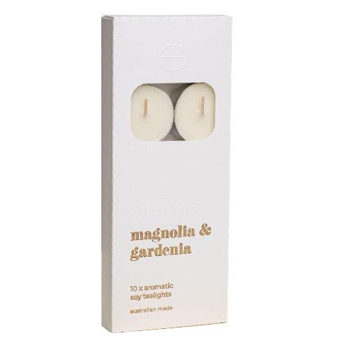 Magnolia & Gardenia Tealights Pack of 10 - The Fragrance Room
