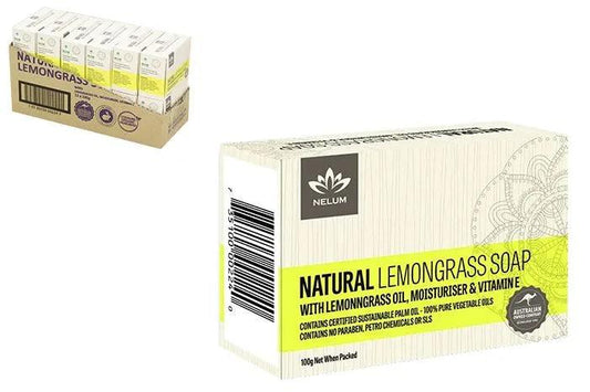Natural Soap Bar 100g Lemongrass - The Fragrance Room