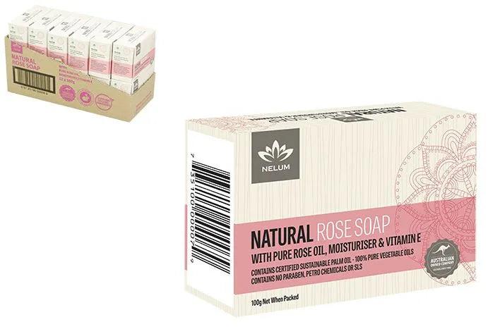 Natural Soap Bar 100g Rose - The Fragrance Room