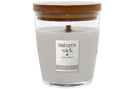 Nature's Wick Smoked Vanilla Candle Jar 283g - The Fragrance Room