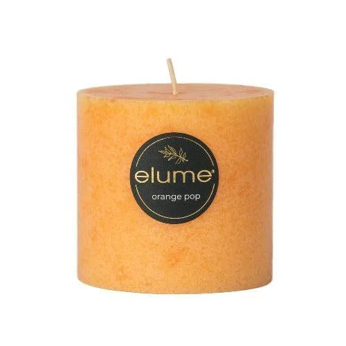 Orange Pop Pillar Candle 3x3 - The Fragrance Room