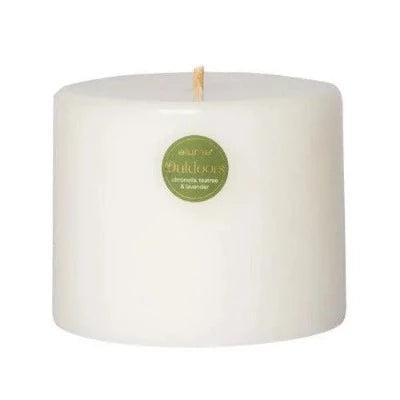 Outdoor Citronella, Lavender & Tea Tree Candle White Medium - The Fragrance Room