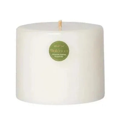 Outdoor Citronella, Lavender & Tea Tree Candle White Medium - The Fragrance Room