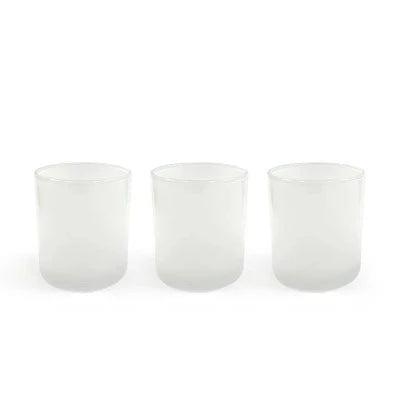 Pearl White Candle Jar Trio Set 200ml - The Fragrance Room