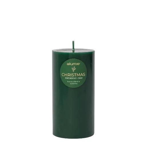 Pine Needle & Sage Pillar Candle - The Fragrance Room