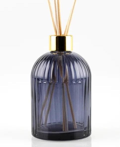 Reed Diffuser Bottle Smokey Black & Gloss Gold - The Fragrance Room