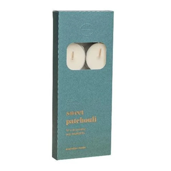Sweet Patchouli Tealights Pack of 10 - The Fragrance Room