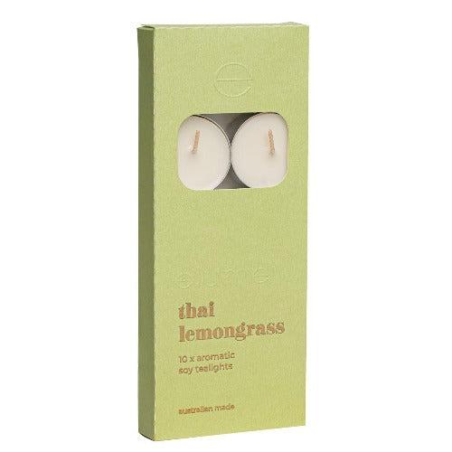 Thai Lemongrass Tealights Pack of 10 - The Fragrance Room