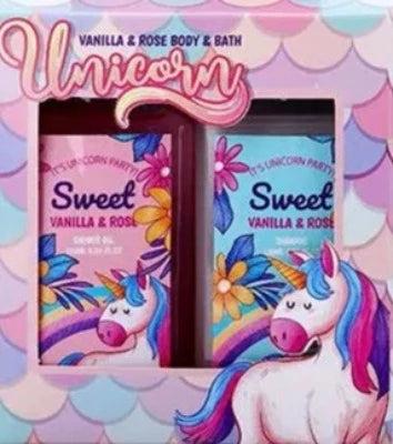 Unicorn Bath Gift Set Vanilla & Rose - The Fragrance Room