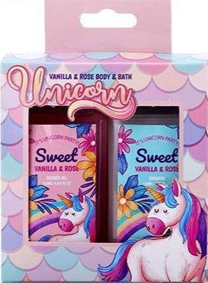 Unicorn Bath Gift Set Vanilla & Rose - The Fragrance Room