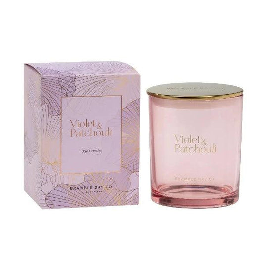 Violet and Patchouli Candle - The Fragrance Room