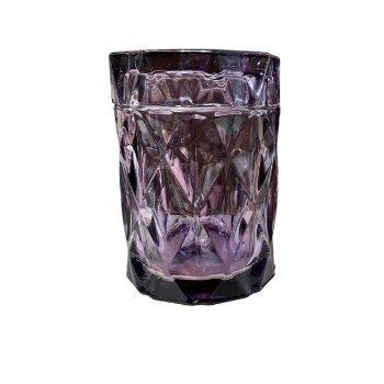 Diamond Candle Jar Large Purple - The Fragrance Room