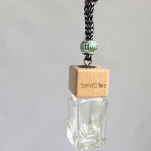 Hanging Diffuser Cubic Bottle 10ml-Natural Wood - The Fragrance Room