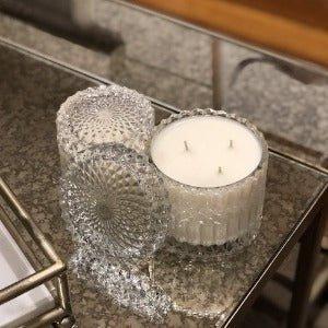 Mandala Glass Canister Large Clear