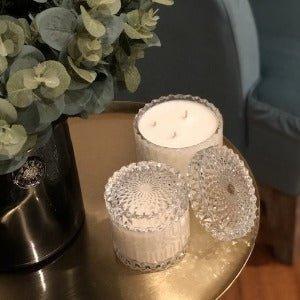 Mandala Glass Canister Large Clear