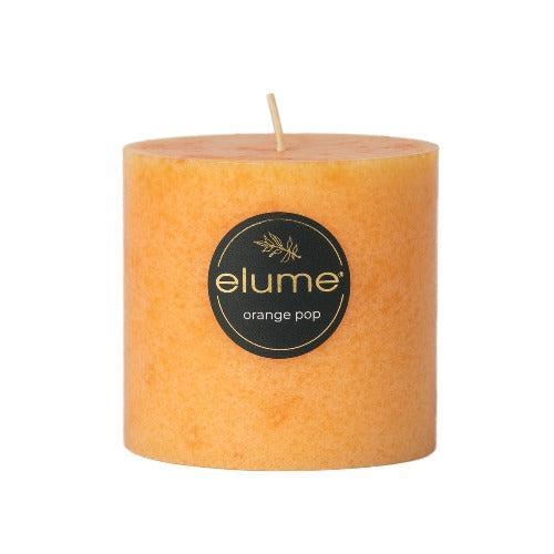 Orange Pop Pillar Candle 3x3 - The Fragrance Room