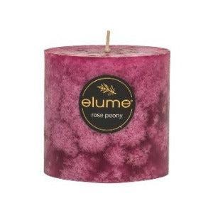 Rose Peony Pillar Candle 3"x3" - The Fragrance Room