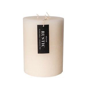 Rustic Cream 15cm X 20cm Pillar Candle - The Fragrance Room